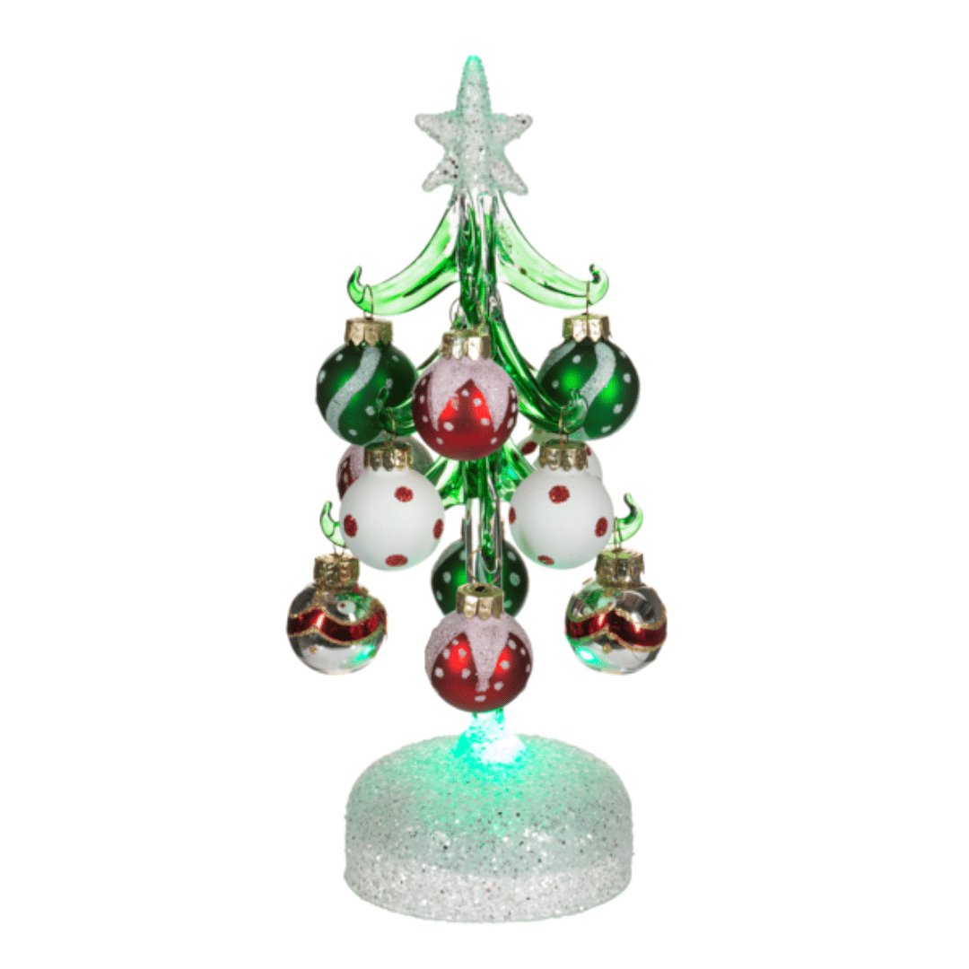 Light Up Christmas Tree: Polka Dot Ornaments image
