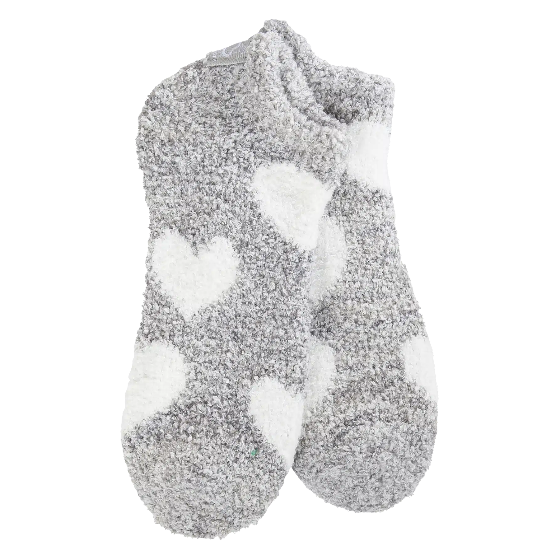 Cozy Low Footie Socks: Silver Heart image