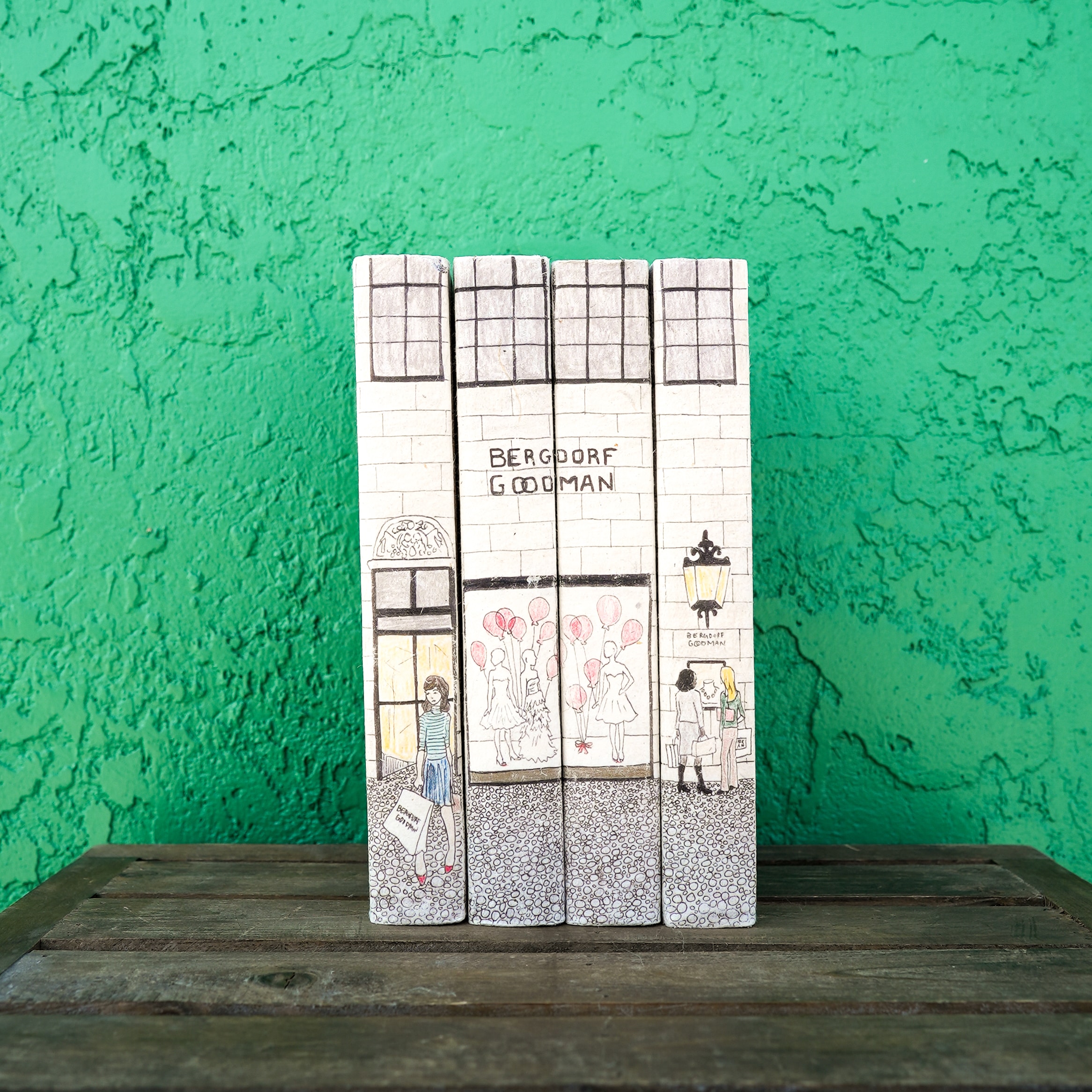 Shop Series Custom Bound Books – Bergdorf Goodman Storefront, Set of 4 image