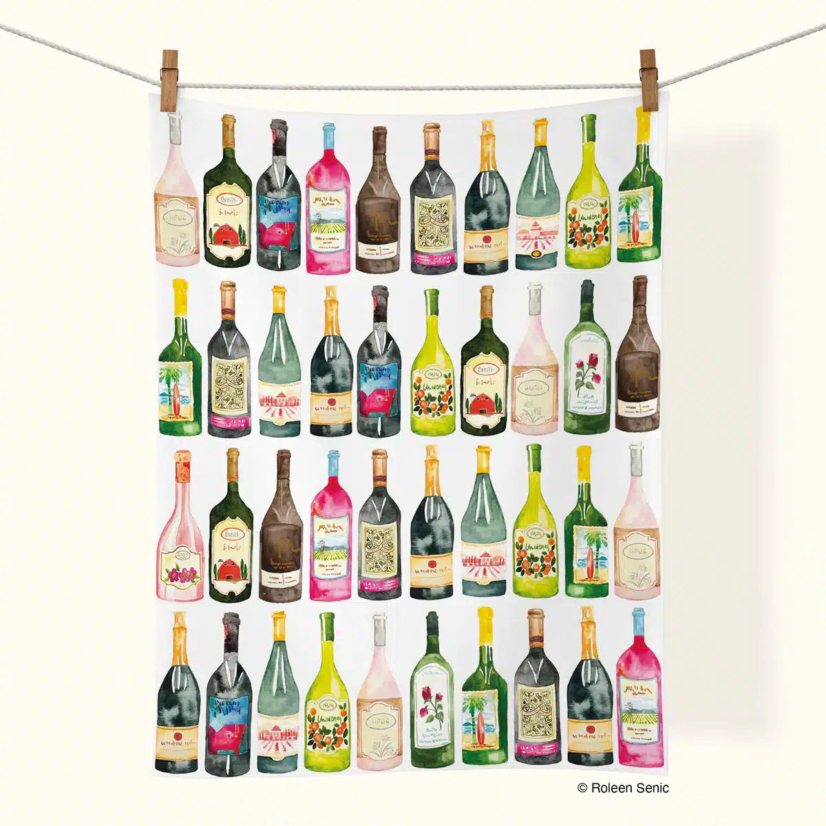 Kitchen Tea Towel: Wine Cellar image