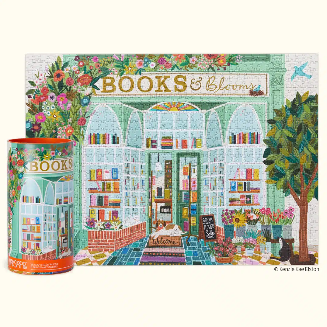 Books And Blooms 1000 Piece Puzzle image