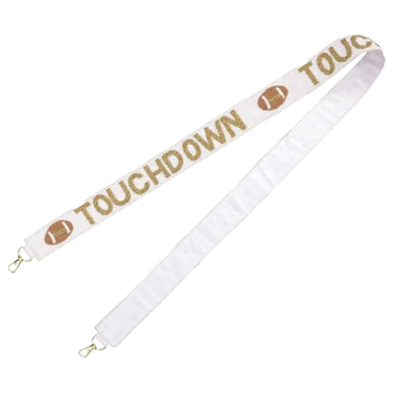 Beaded Purse Strap: Football & Touchdown image