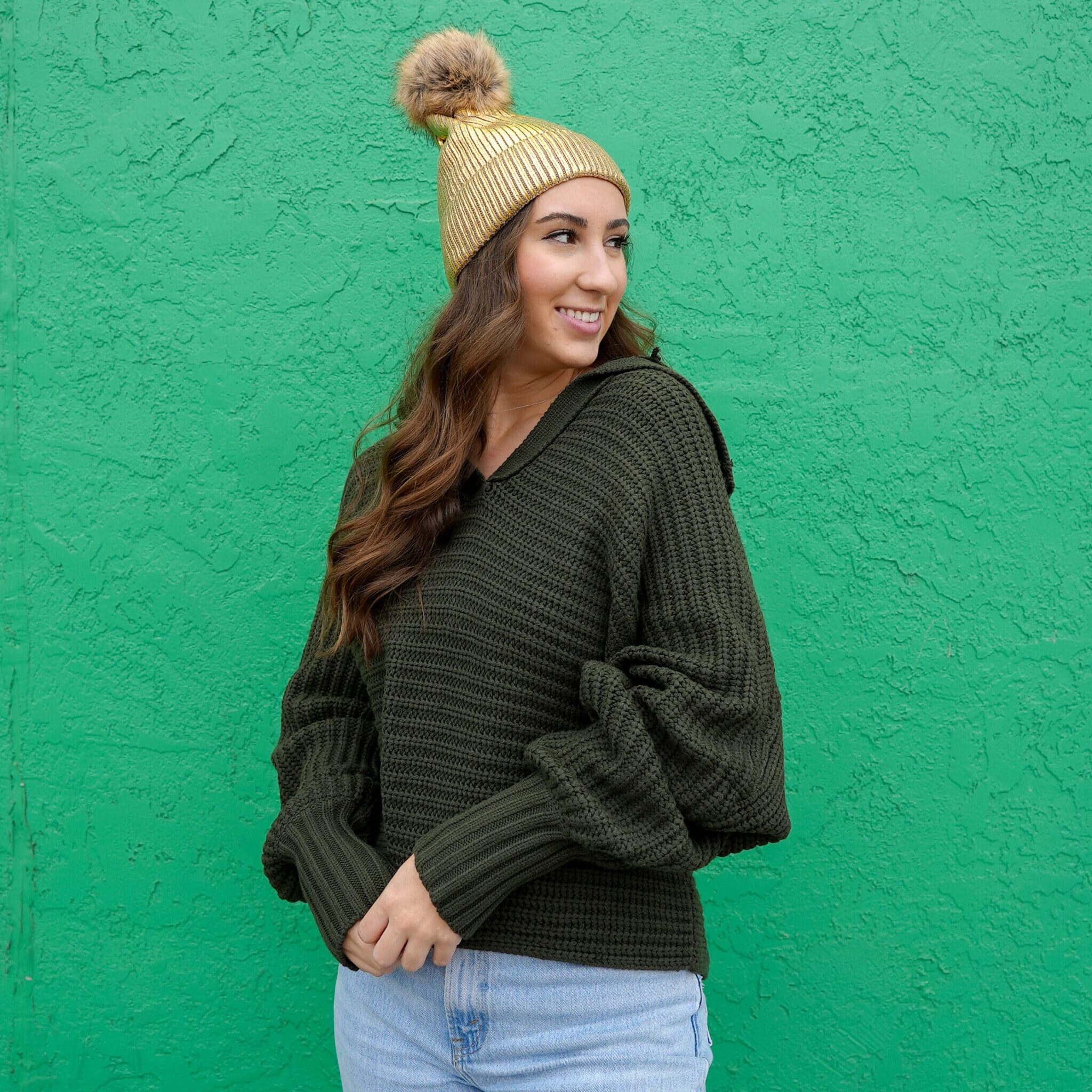 Sierra Sweater in Olive Green image