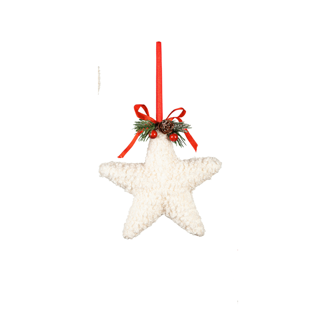 White Christmas Ornament: Star image