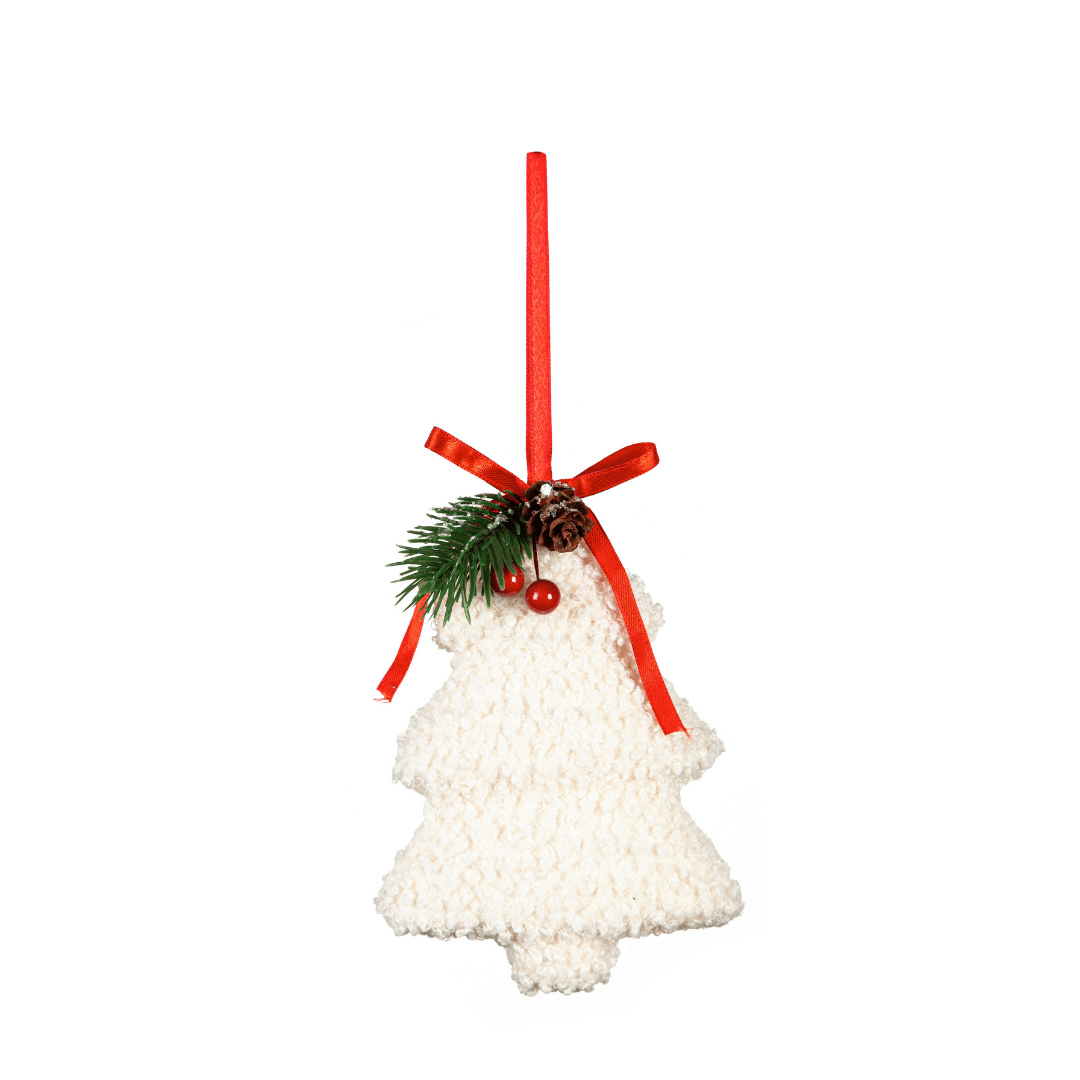 White Christmas Ornament: Tree image