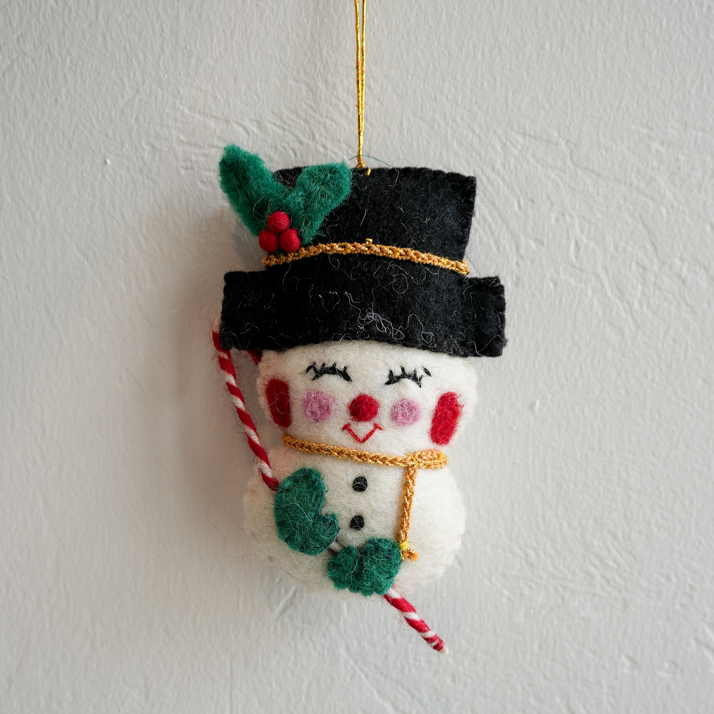 Icon Felt Ornament: Snowman image