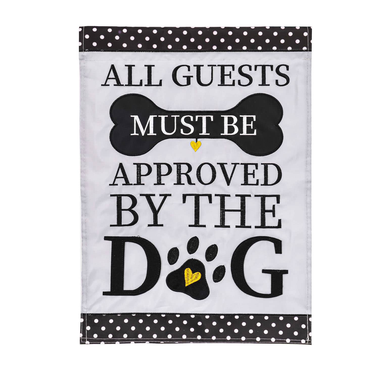 Approved by the Dog Garden Applique Flag image