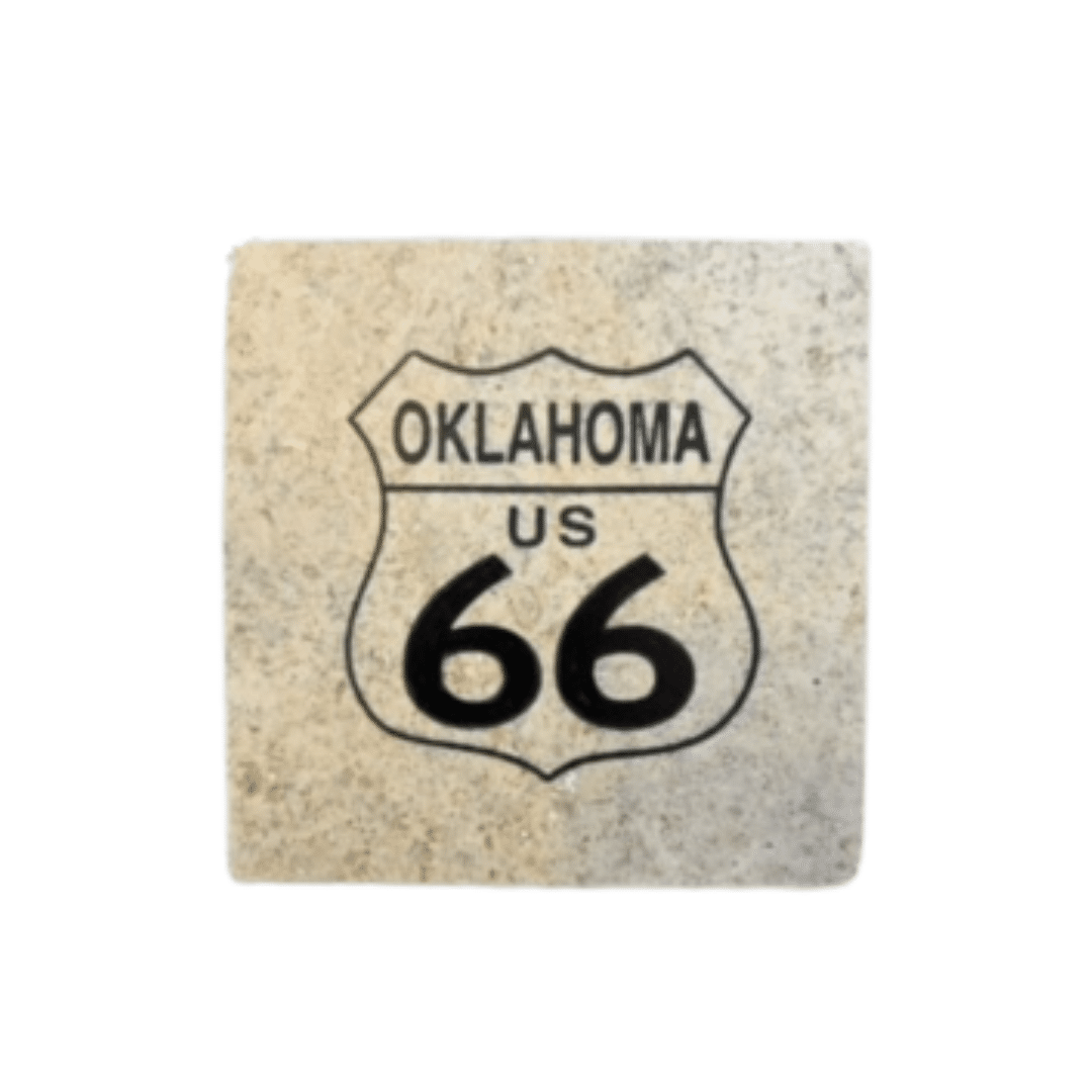 Oklahoma Travertine Coaster: Route 66 image