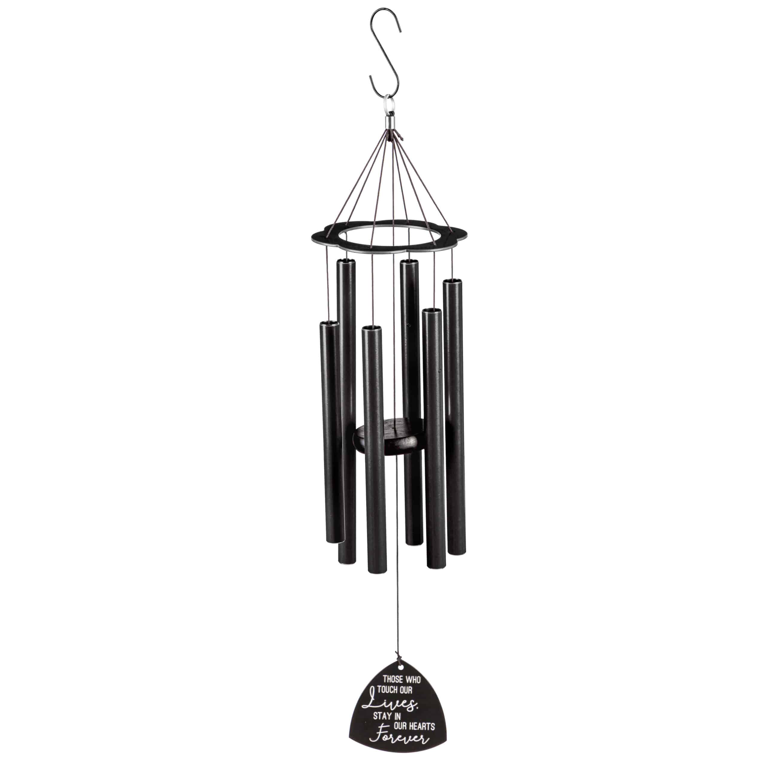 Etched Metal Windchime: “Those Who Touch Our Lives Stay in Our Hearts Forever” image