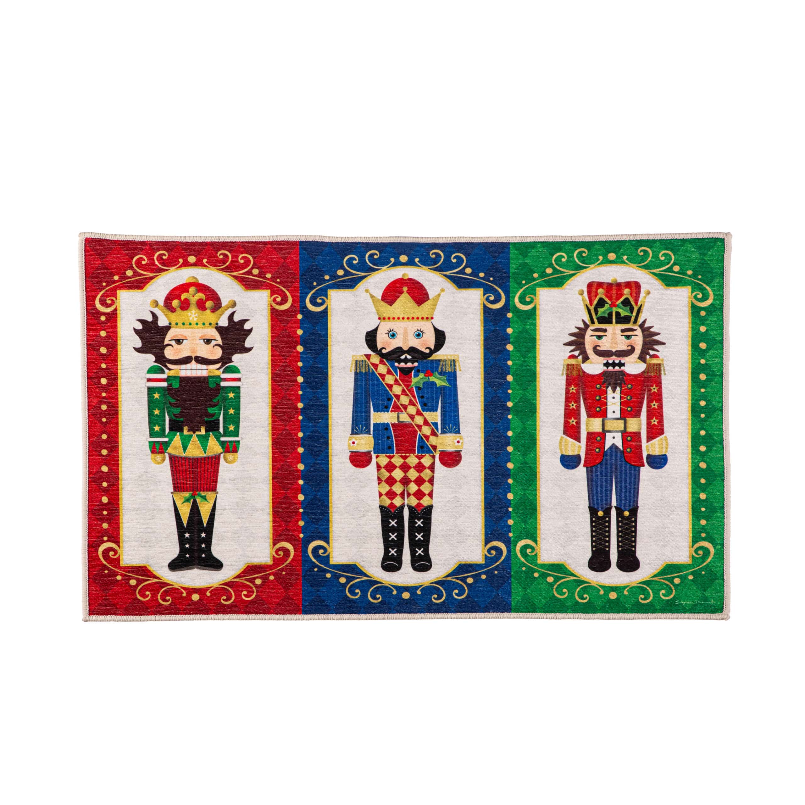 Washable Nutcracker Trio Indoor/ Outdoor Mat image