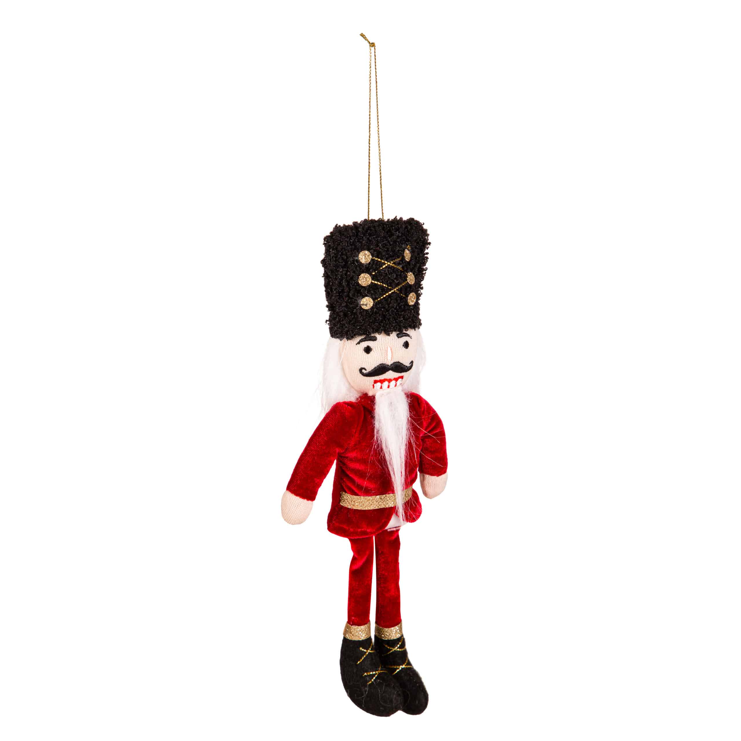 Nutcracker Fabric Ornament-Red pants image