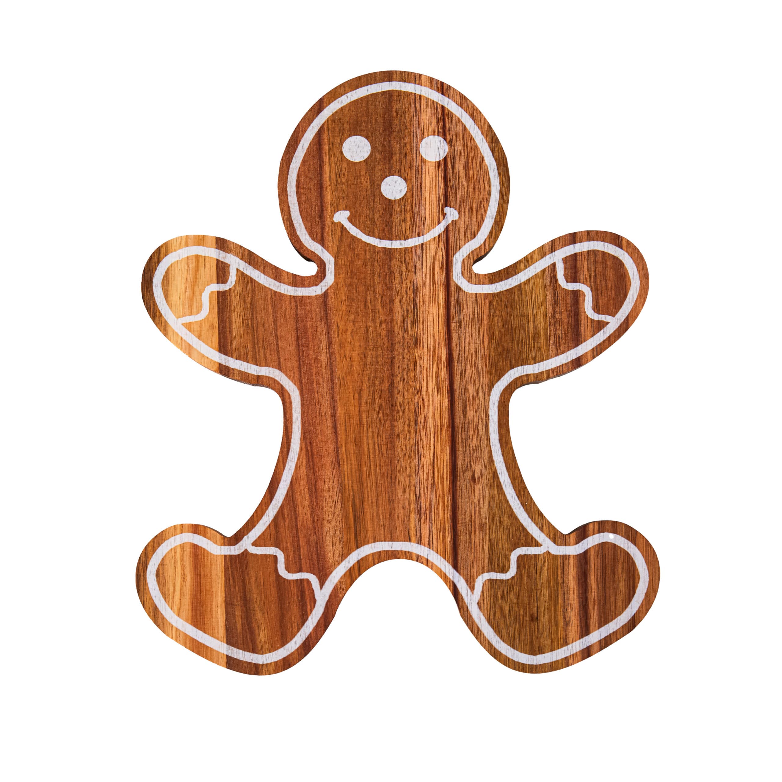 13″ Wooden Gingerbread Man Cutting Board image