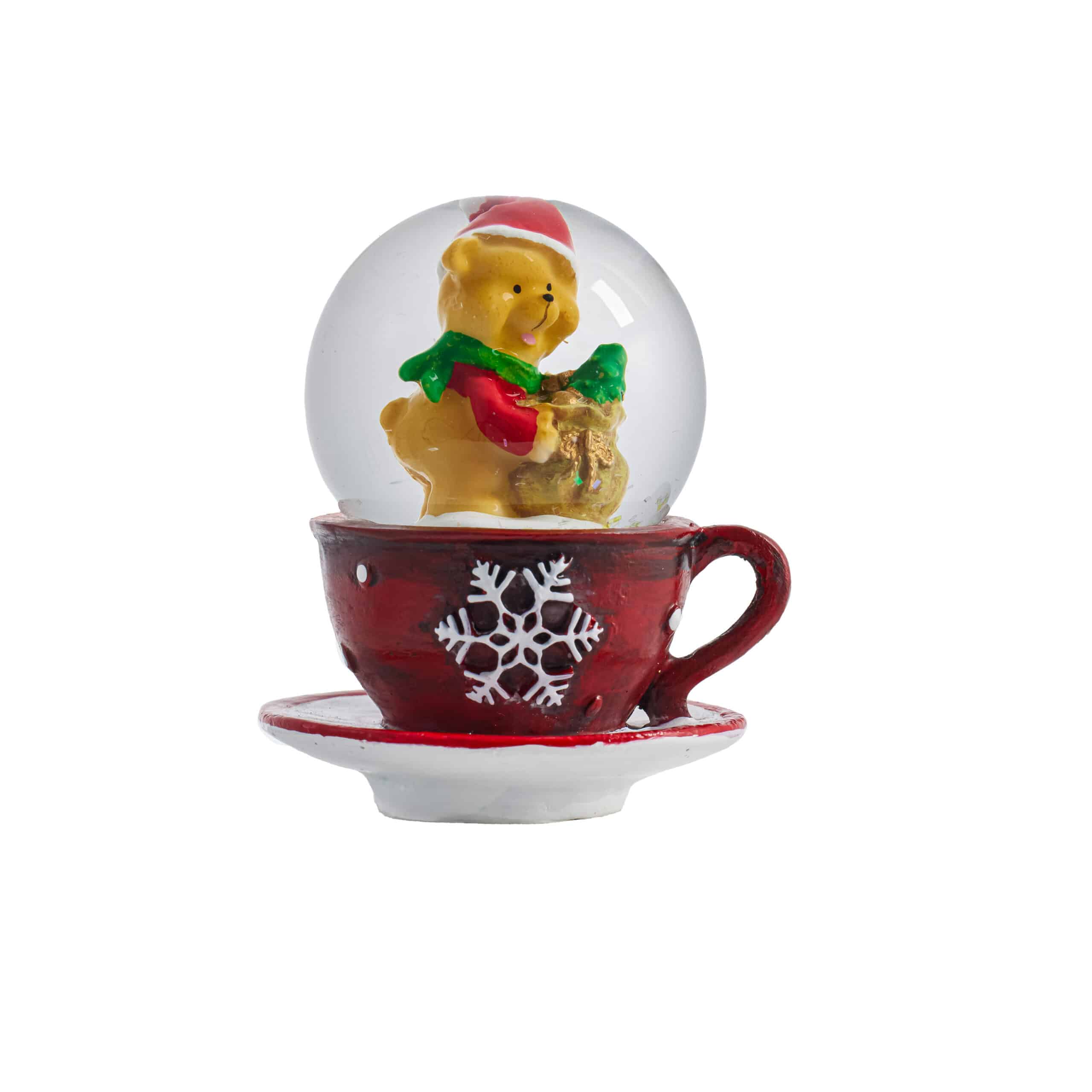 Christmas Character in Mug Water Globe: Teddy image