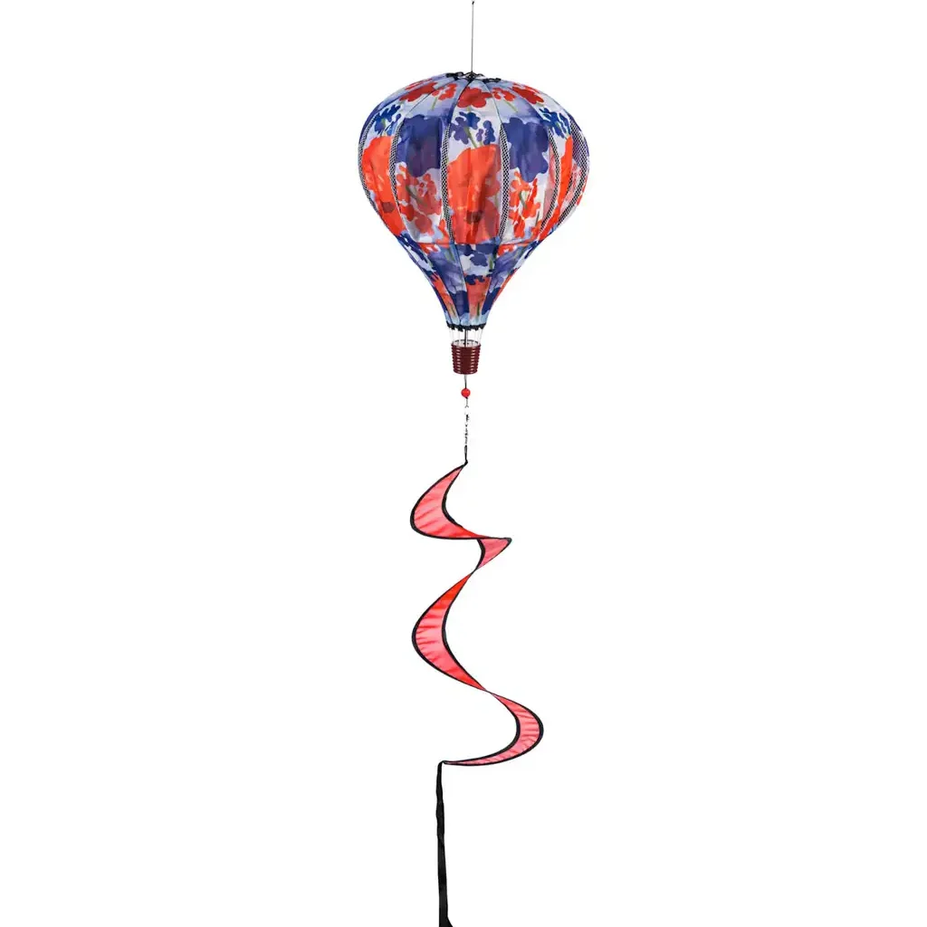 Patriotic Floral Hot Air Balloon Spinner image
