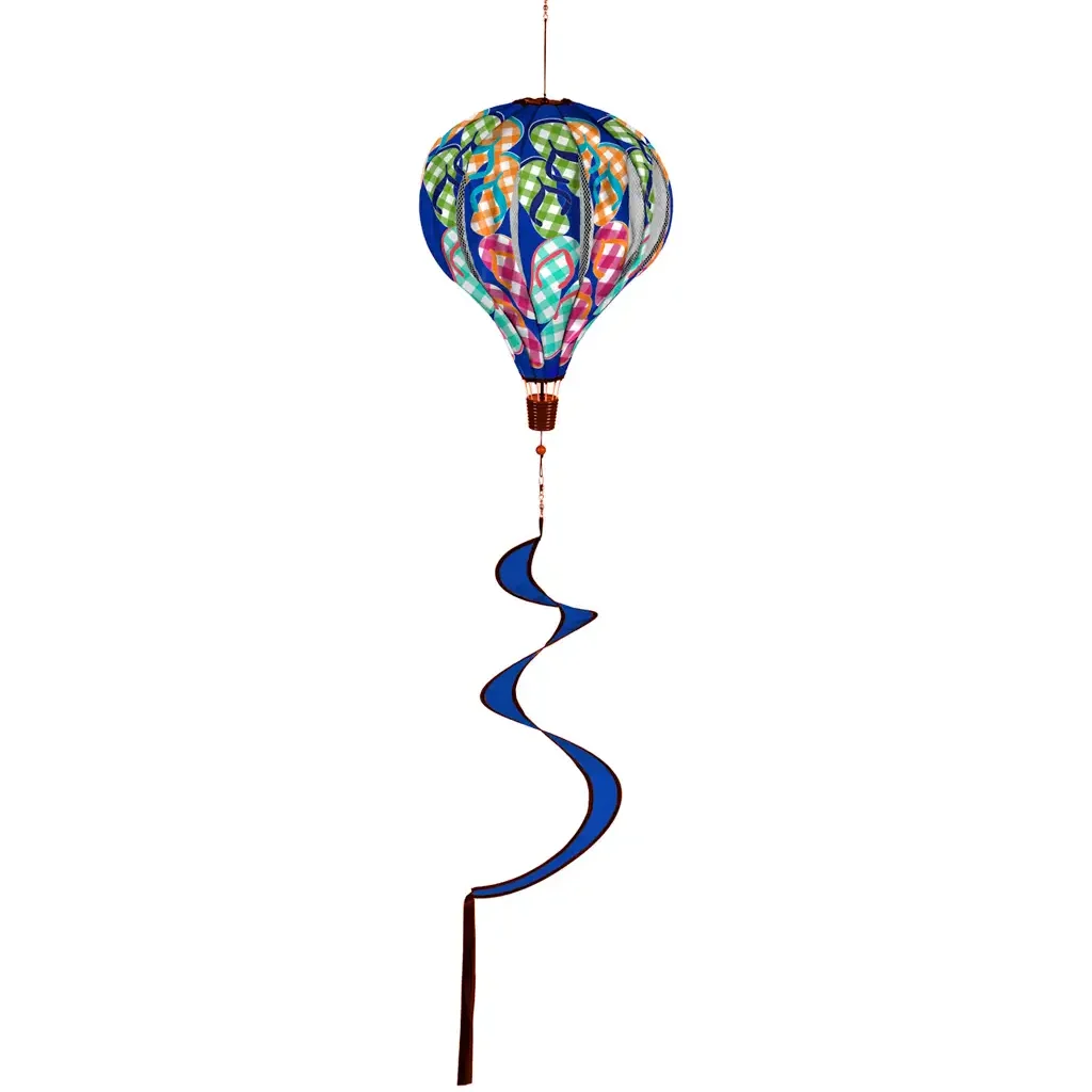 Plaid Flip Flops Hot Air Balloon Spinner image