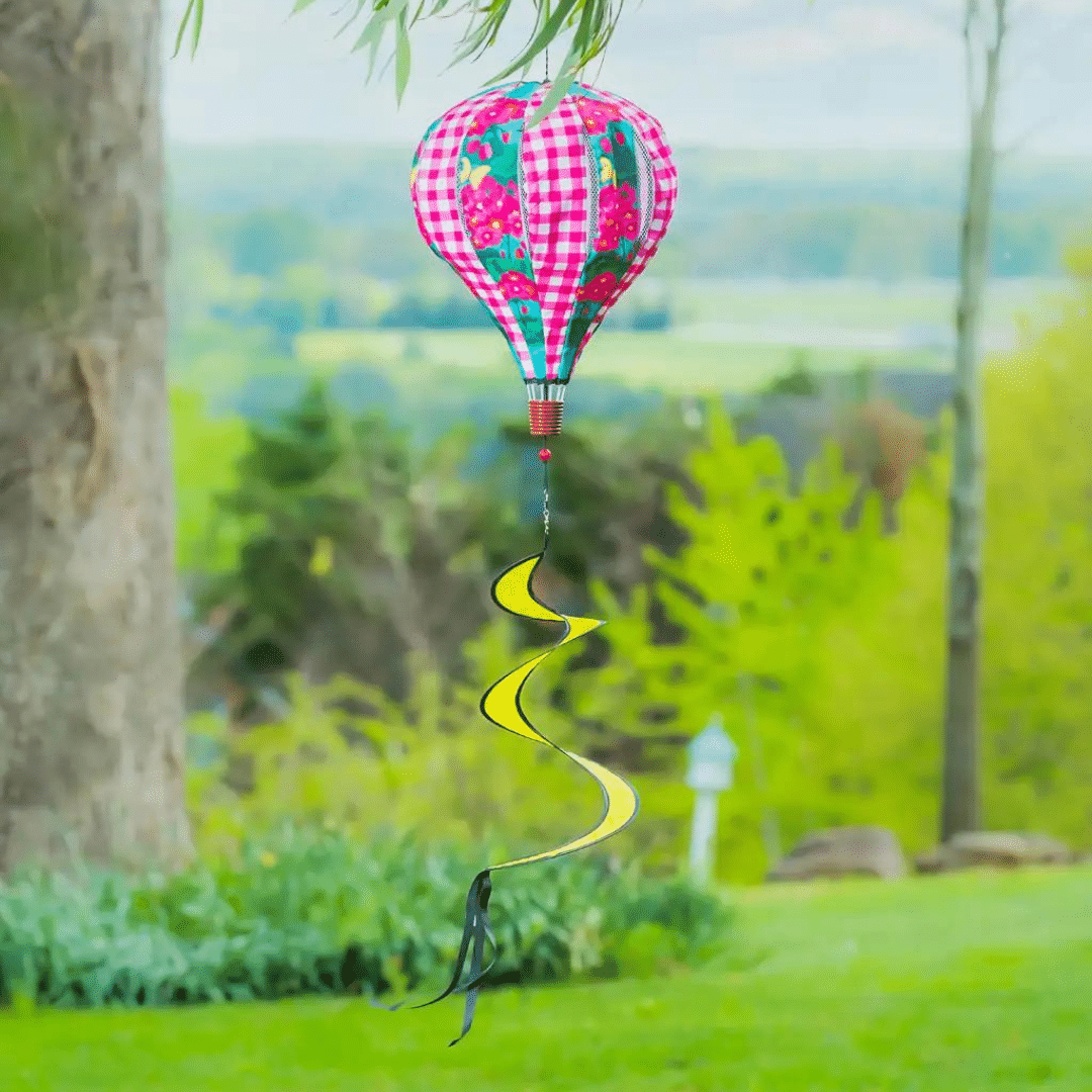 Spring Geraniums Hot Air Balloon Spinner image