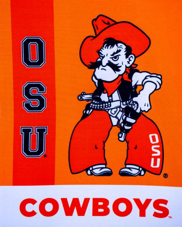 Oklahoma State Cowboys Pistol Pete Garden Flag - Image 3
