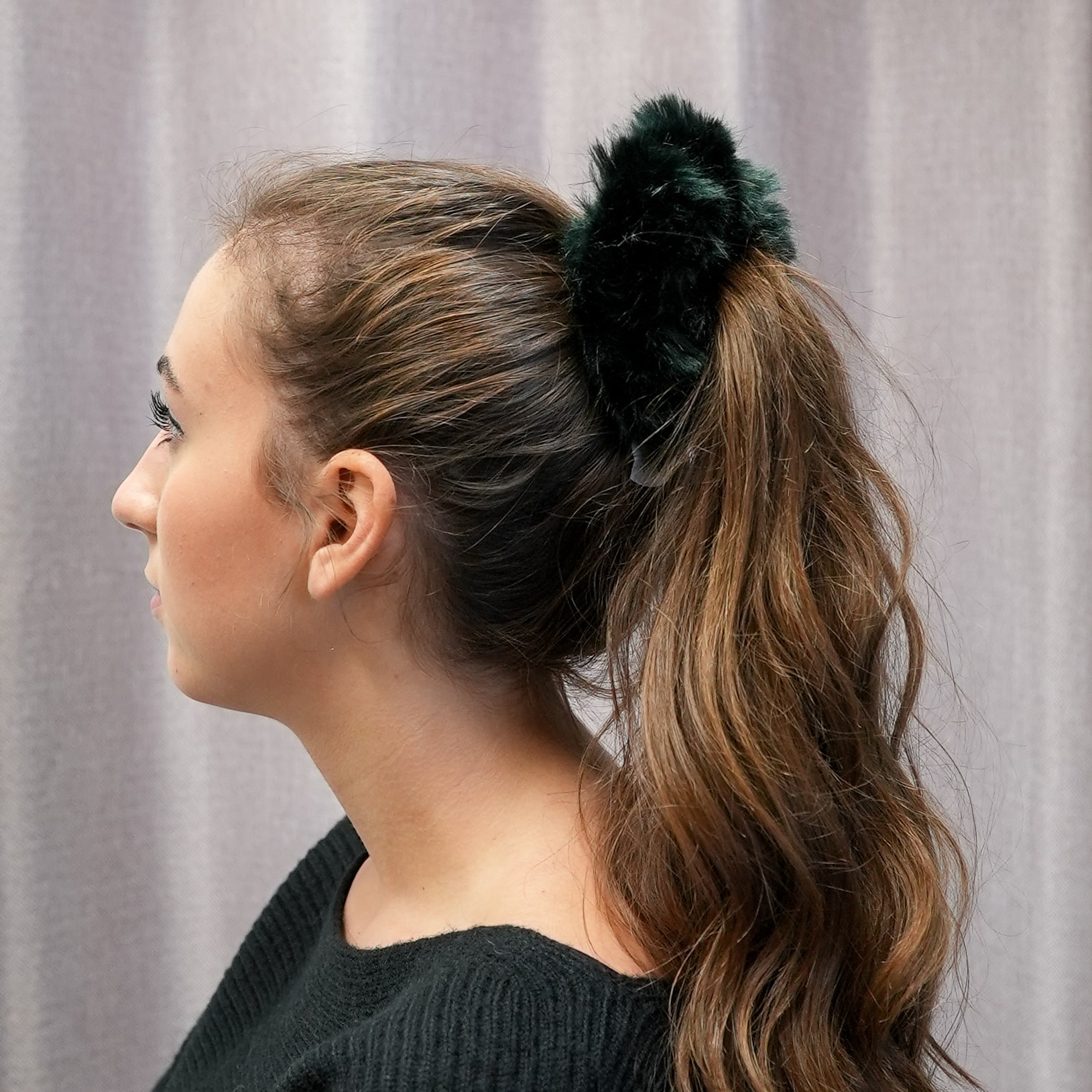 Couture Scrunchies: Emerald Mink image