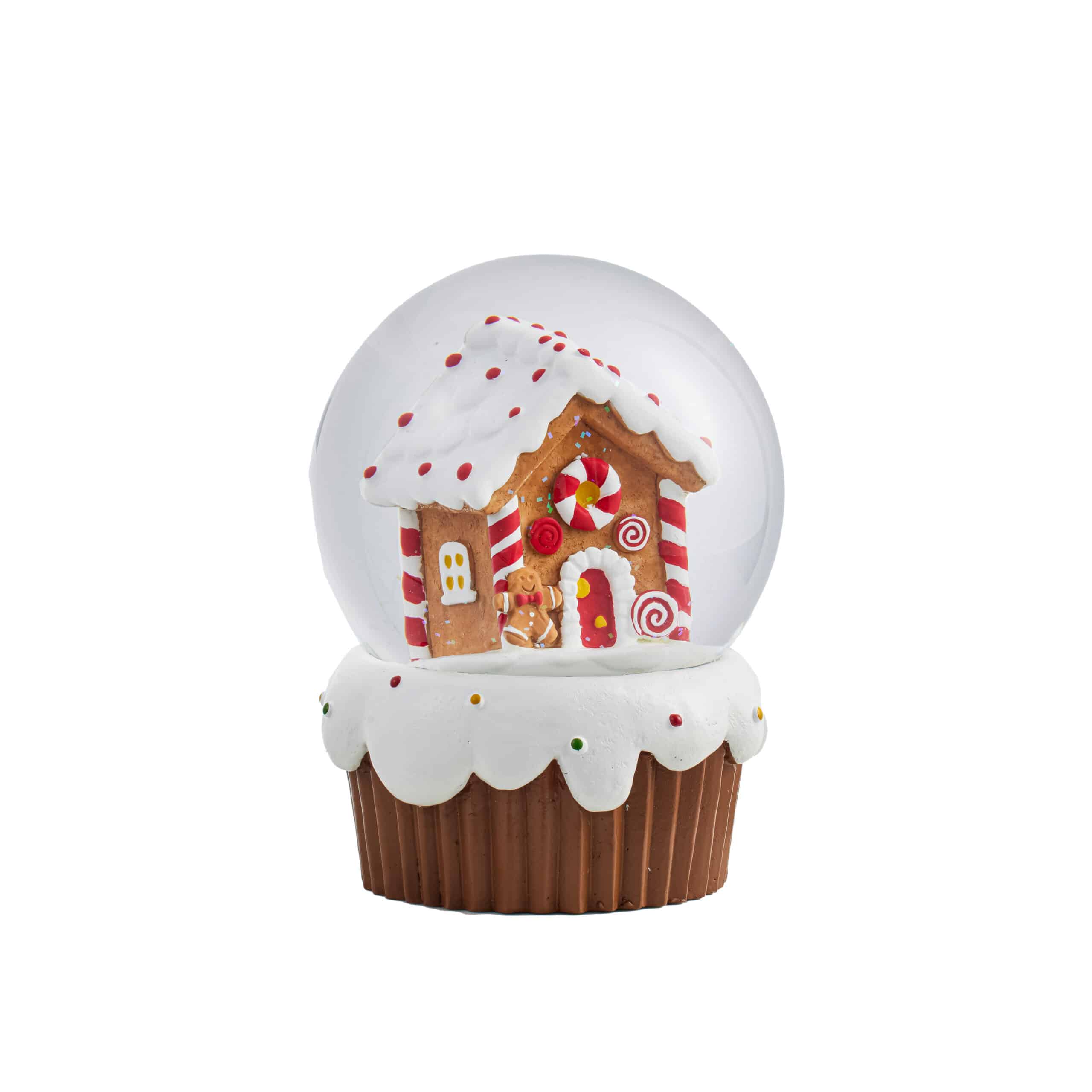 Resin Gingerbread House Water Globe image