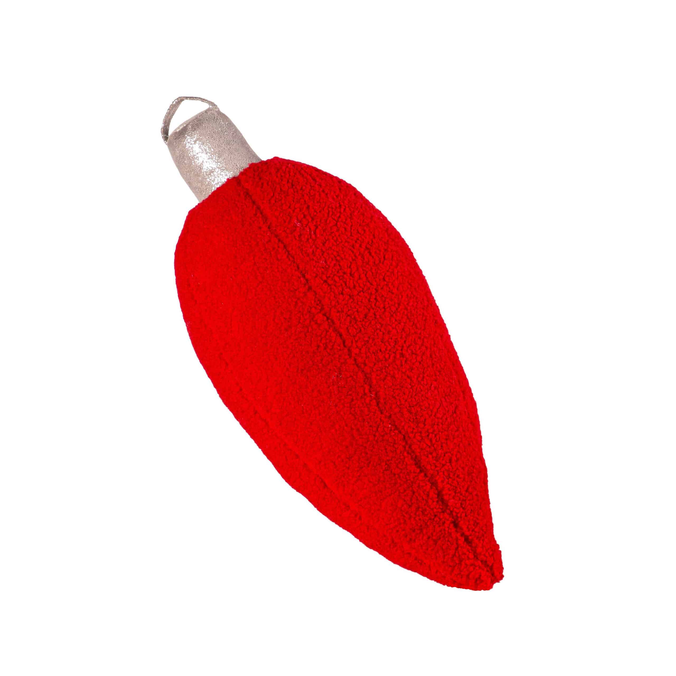 Red Christmas Bulb Shaped Pillow image