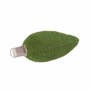 Green Christmas Bulb Shaped Plush Accent Throw Pillow for Christmas, holiday and winter home decor