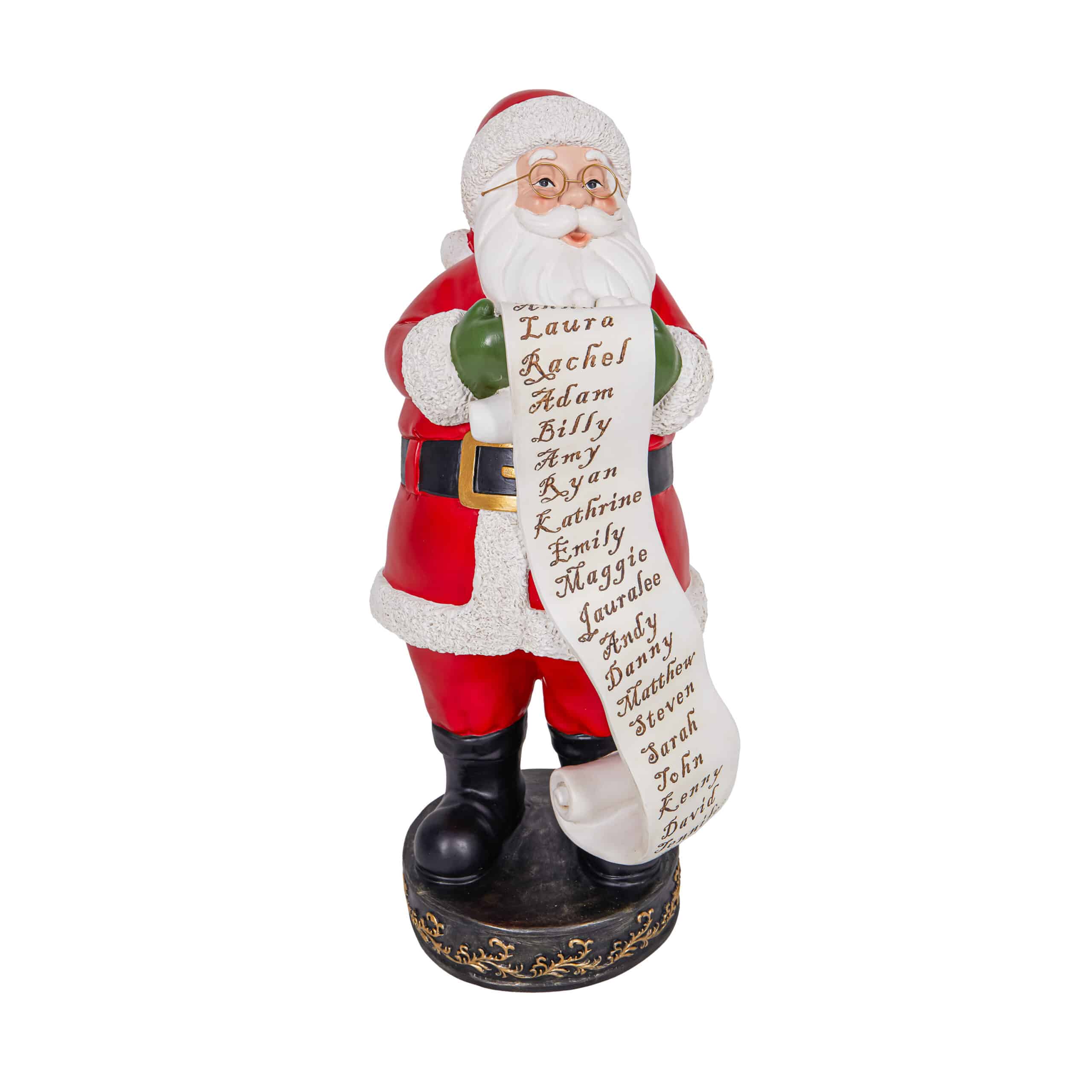 Santa with List Statue image