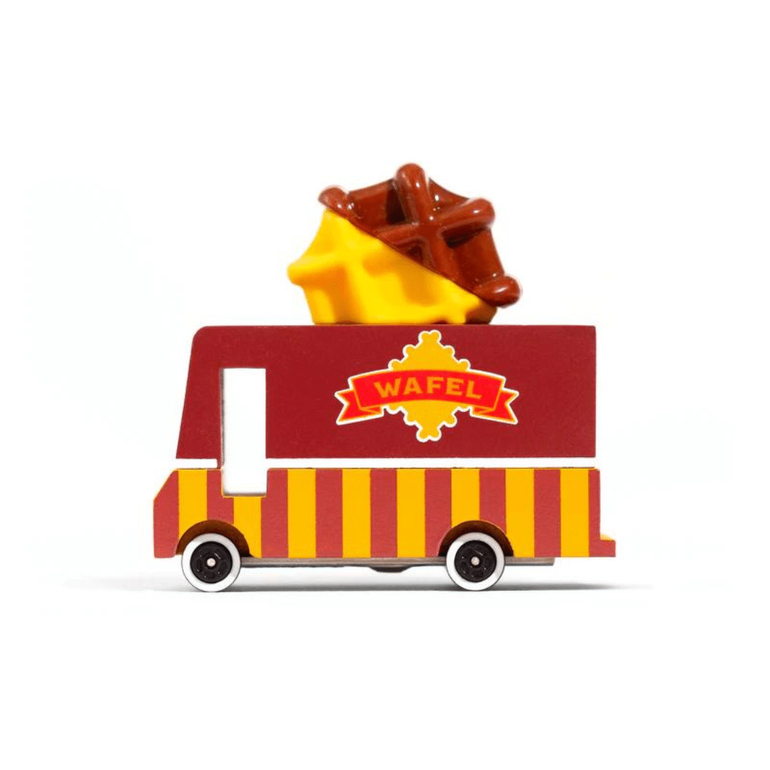 Vintage Waffle Van Food Truck Toy Car image