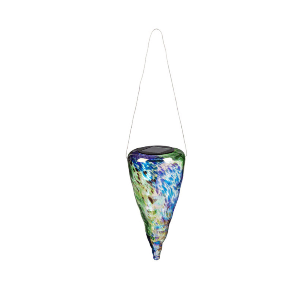 Solar Hanging Cone Lantern-Iridescent image