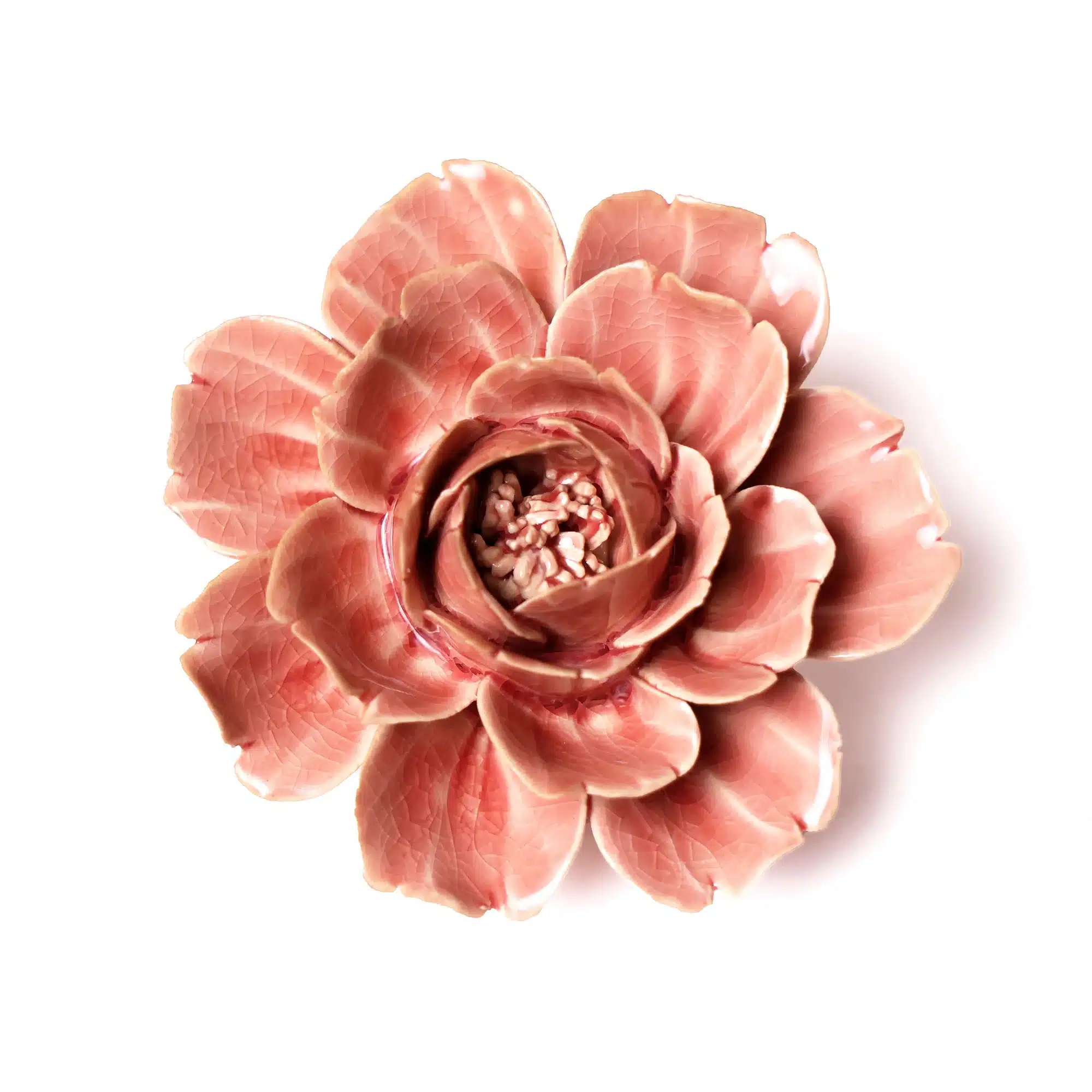 Pink Ceramic Rose Flower image