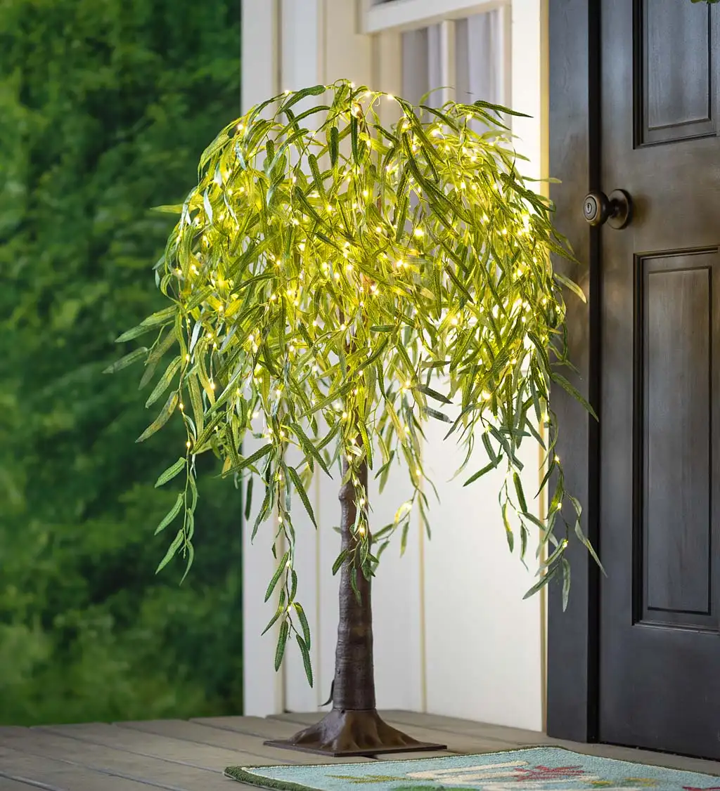 Indoor/Outdoor LED Willow Tree: 4′ image