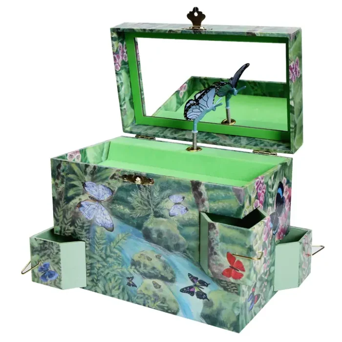 Mariposa Butterfly Music Jewelry Box image