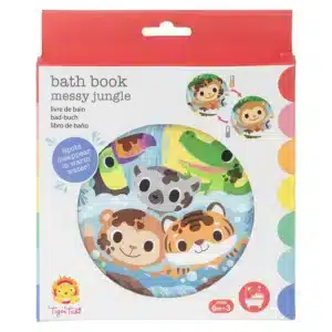 Tiger Tribe Messy Jungle Interactive Padded Bath Toy Book for toddlers and kids ages 6 months to 3 years.