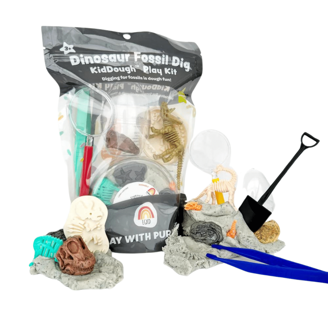 KidDough Play Kits | Dino Fossil (Cookies & Cream) image