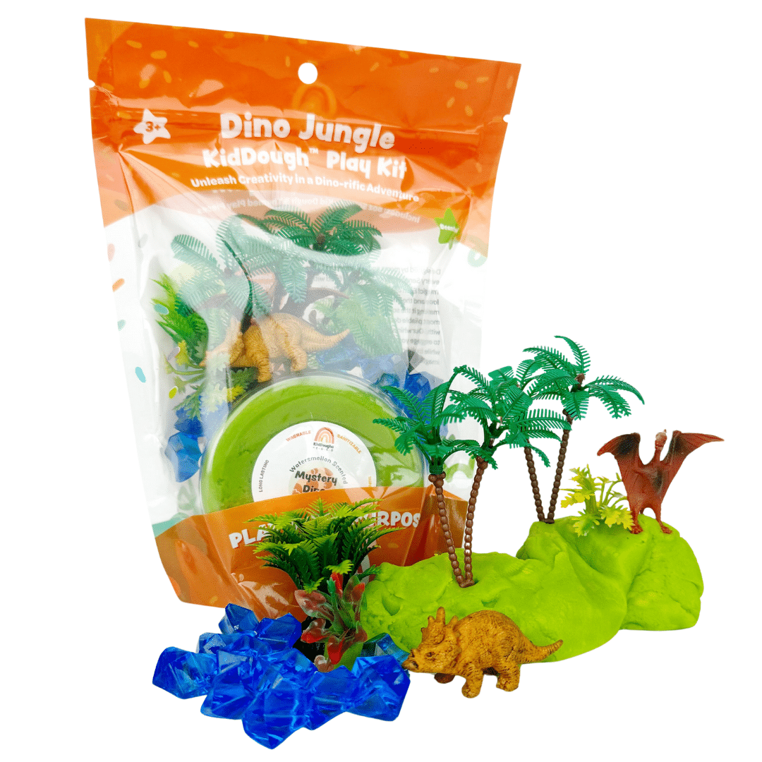 KidDough Play Kits | Dino Jungle (Watermelon) image