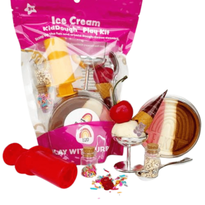 KidDough Play Kits | Ice Cream (Neapolitan) image