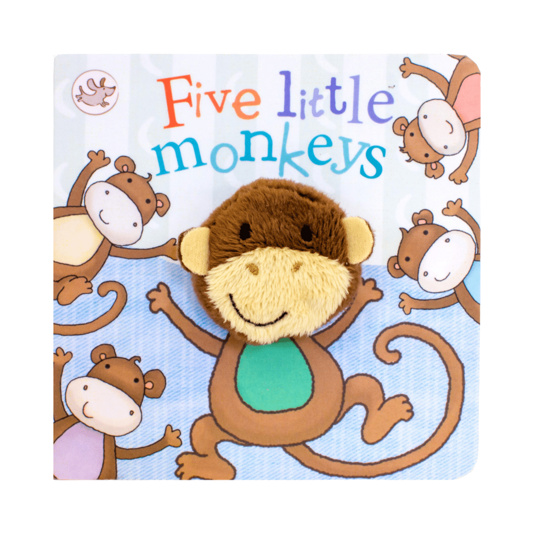 Five Little Monkeys Finger Puppet Book image