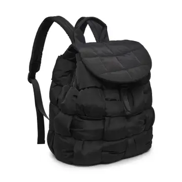 Perception Woven Nylon Backpack in Black image