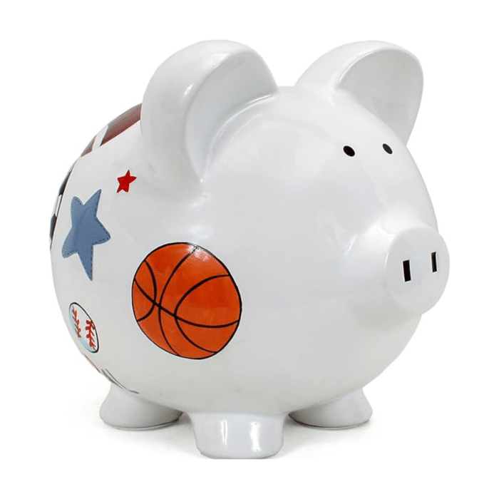 Large Sports Piggy Bank image