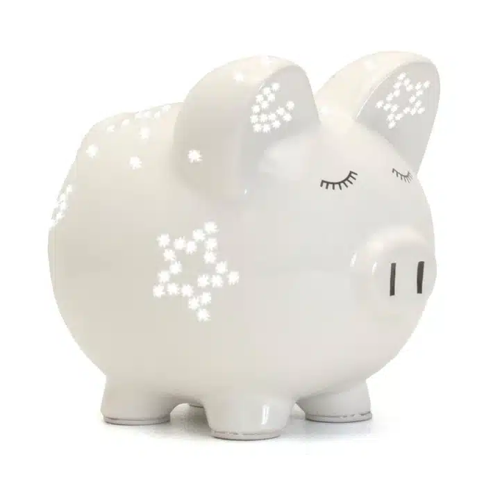 White Night Light Pig Money Bank image