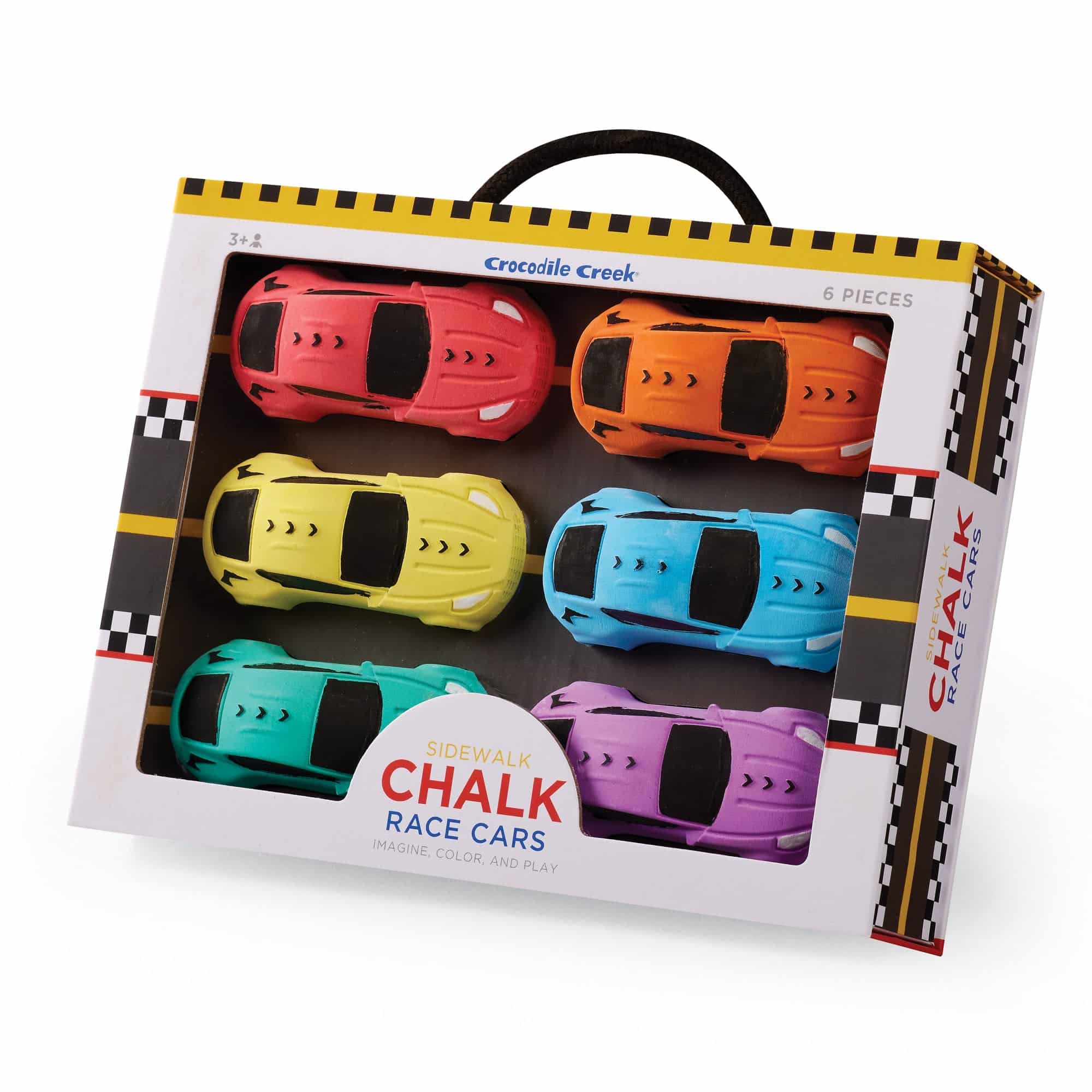 Race Cars Sidewalk Chalk image