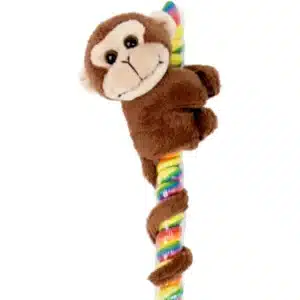 Hitchers Monkey Plush Stuffed Animal with Twister Lollipop