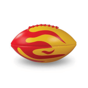 Crocodile Creek Soft Toy Football | Yellow with Red Flame for kids active outdoor play