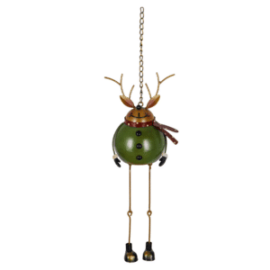 Chubby Reindeer Metal Winter Ornament