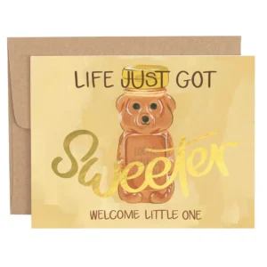 Honey Bear Baby Greeting Card