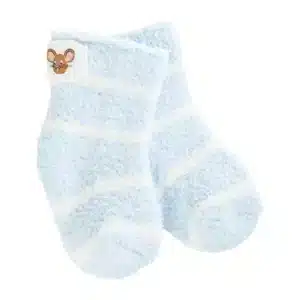 World's Softest Sock Mouse Creek Snug Infant Cozy Crew Sock: Blue Oxford Stripe