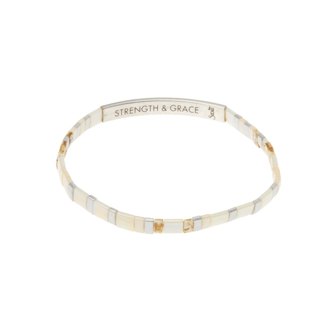 Good Karma Miyuki Bracelet | Ivory Strength & Grace image