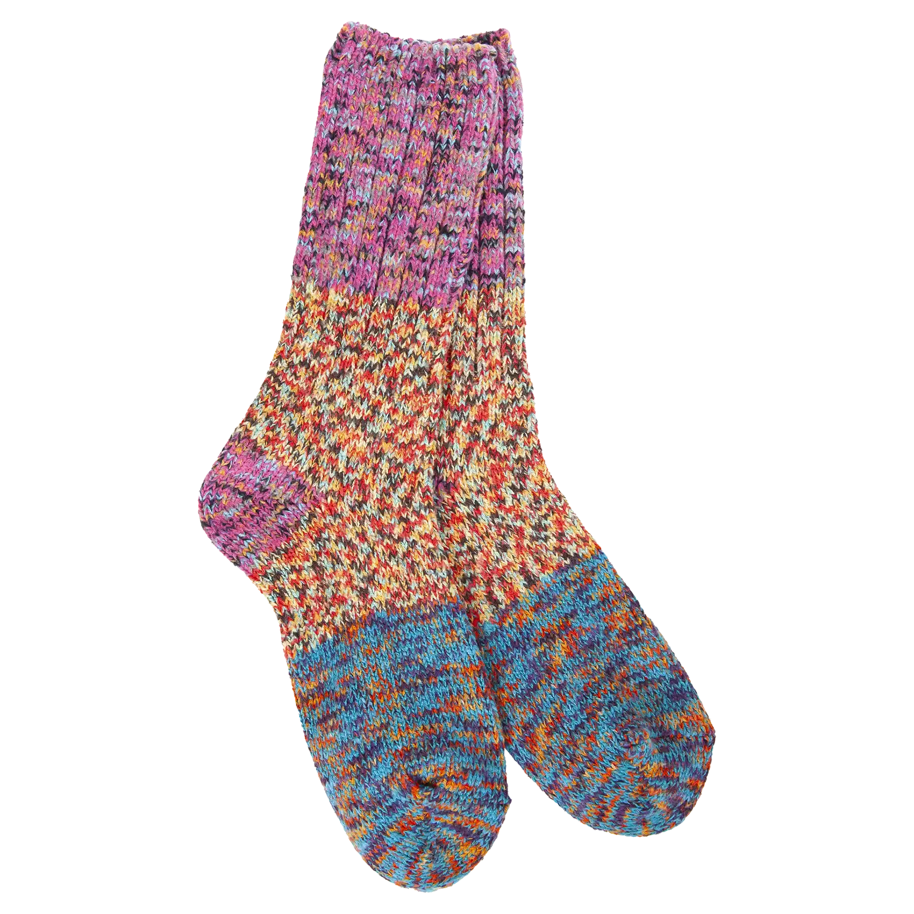 Weekend Ragg Crew Socks: Fiesta Multi image