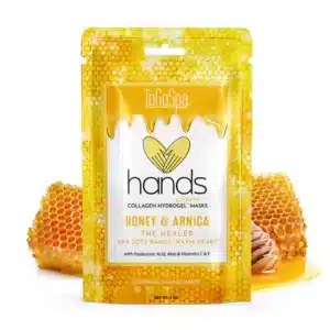 ToGoSpa Honey and Arnica Collagen Collagen Hand Mask for women and mens self-care, pamper and stocking stuffer and gift.