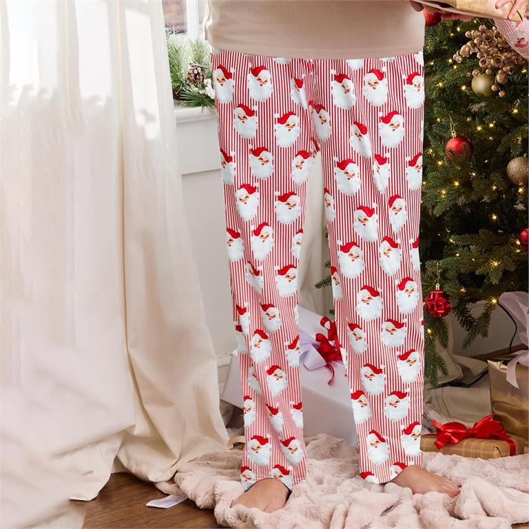 Men’s Pajama Pants | Santa Baby Red image
