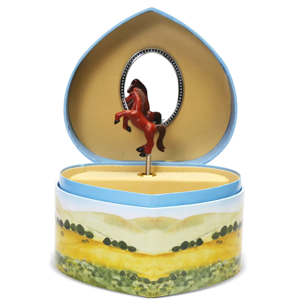 Love of Horses Heart Shaped Music Box image